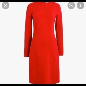 NWT Red JCrew Ponte Sheath Dress